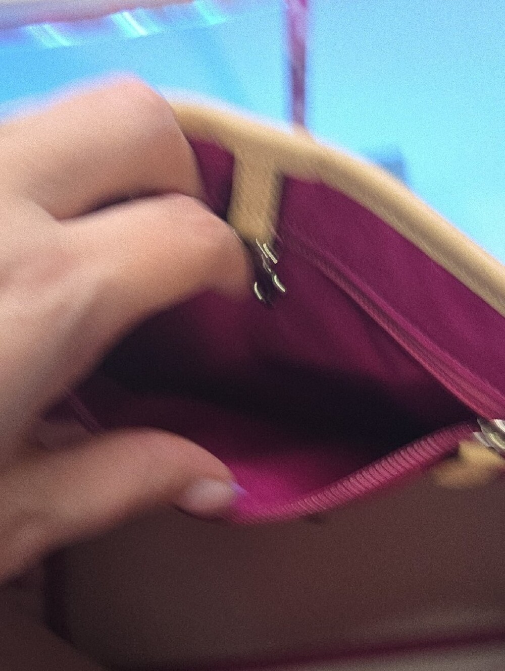 Coach Park Metro Dream C Pink Signature Canvas Tote with Tan Trim - Picture 7 of 13